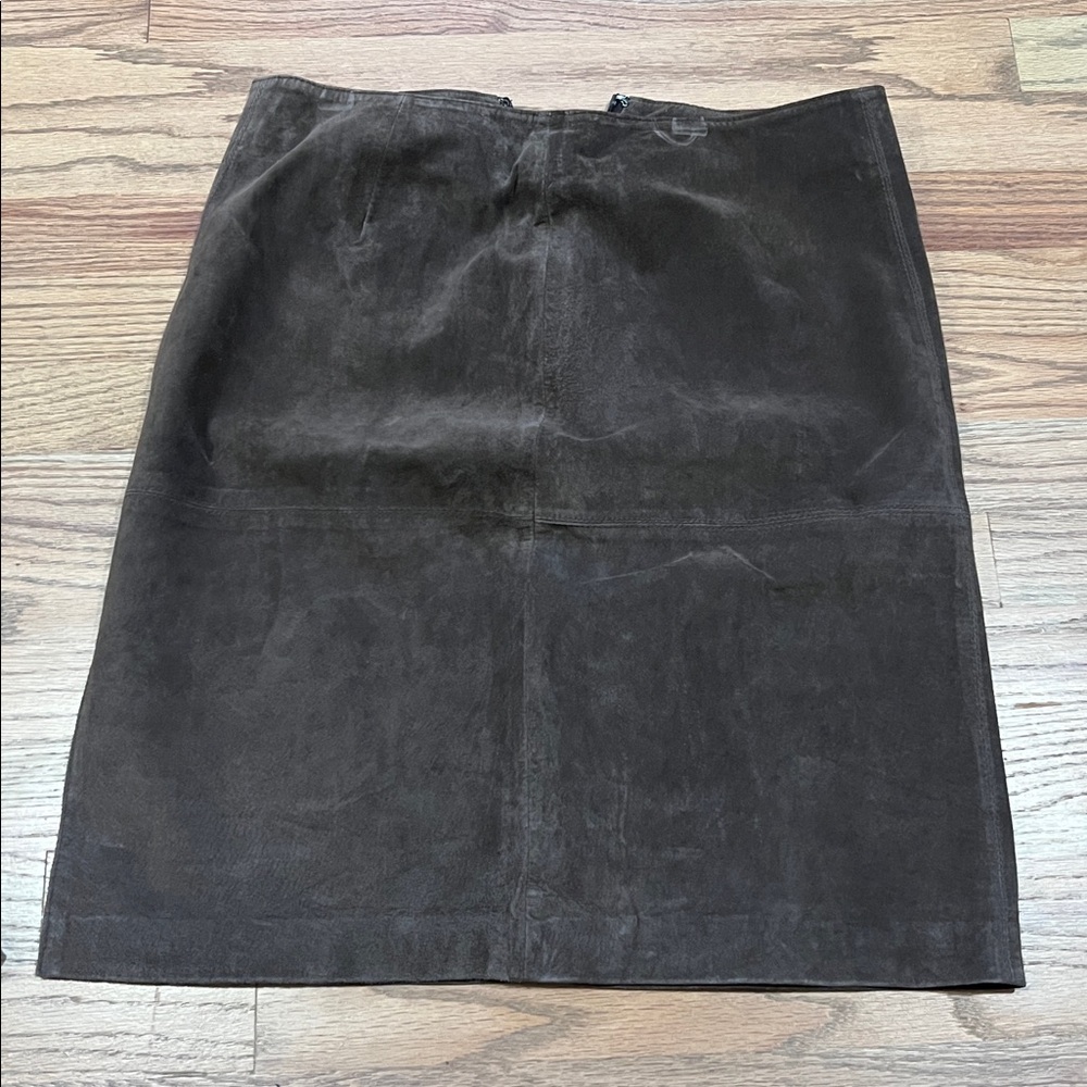 Mossimo Supply Co. Dark Brown Suede Skirt